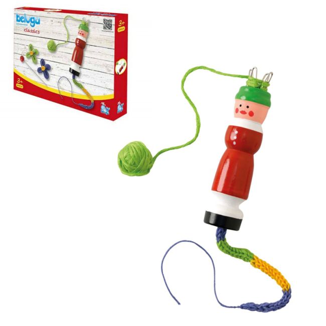 Set pentru crosetat cu instrument din lemn