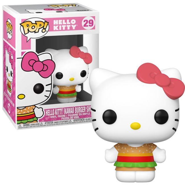 Figurina din vinil Hello Kitty Kawaii Burger Shop, 7 cm
