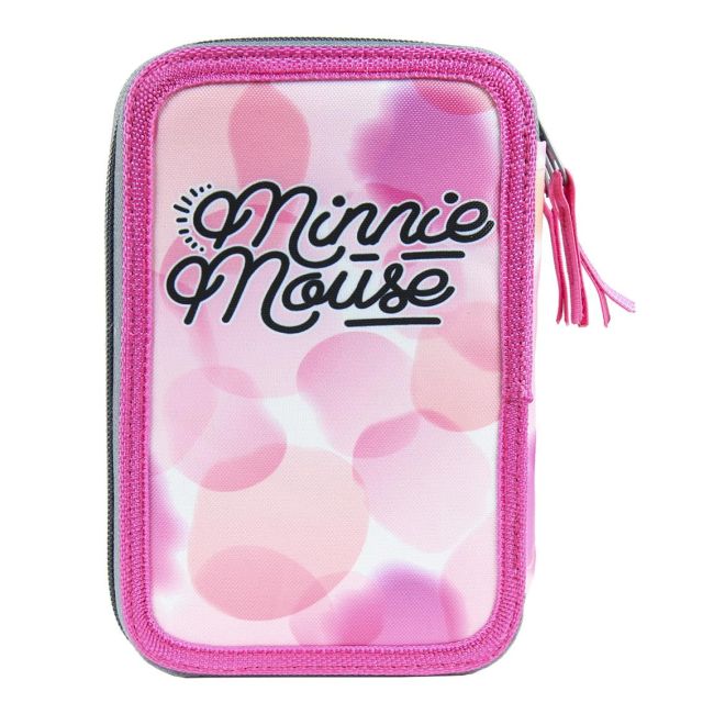 Penar echipat Minnie Mouse cu 3 compartimente, 42 piese