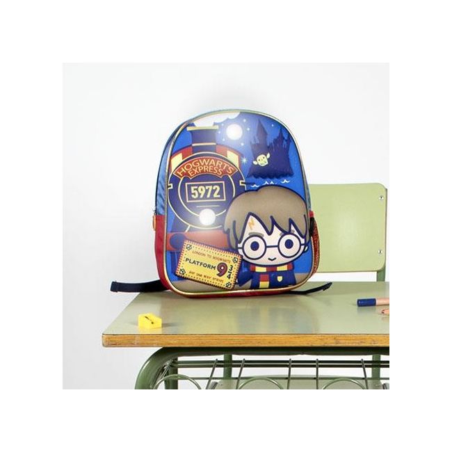 Rucsac Cerda Harry Potter 3D cu luminite, 25x31x10 cm