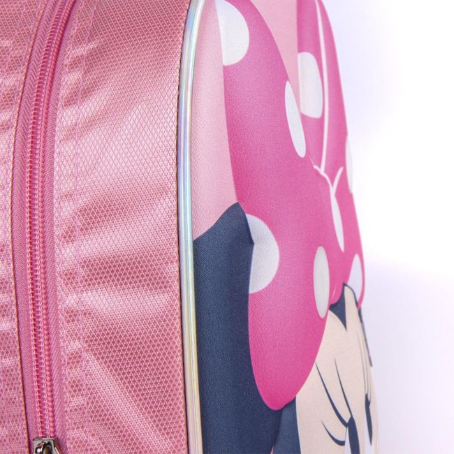 Rucsac Minnie Mouse 3D cu luminite, 25x31x10 cm