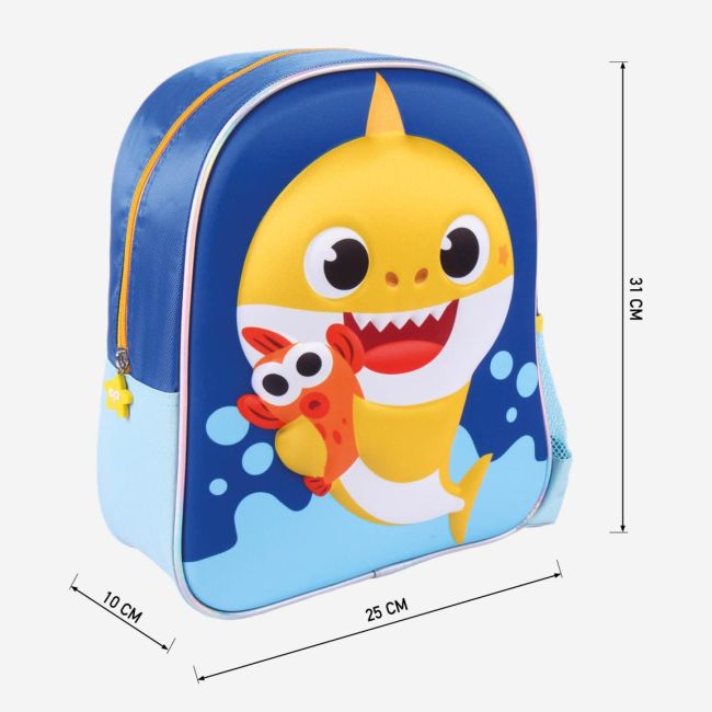 Rucsac Baby Shark 3D, 25x31x10 cm
