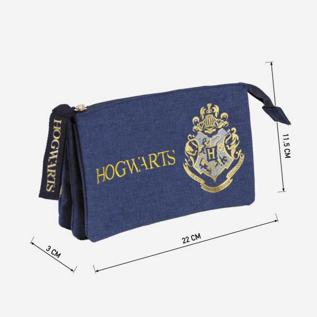 Penar Harry Potter Hogwarts cu 3 compartimente, 22 x 11.5 x 3 cm