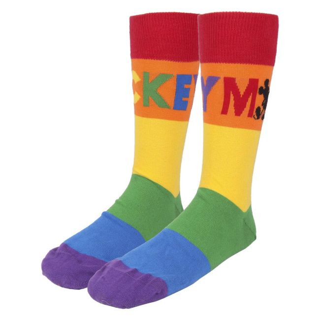 Set 3 perechi sosete Mickey Mouse Rainbow, 35-41