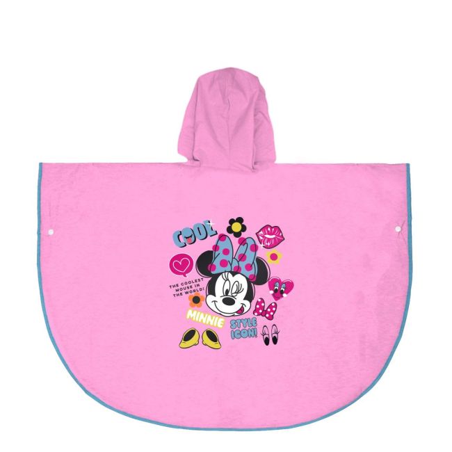 Pelerina de ploaie tip poncho, Minnie Mouse, Roz, 5 - 6 ani