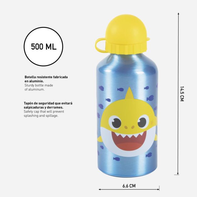 Bidon din aluminiu Baby Shark, 500 ml