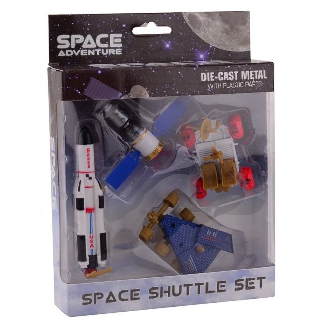 Set 4 figurine din metal/plastic - Vehicule spatiale