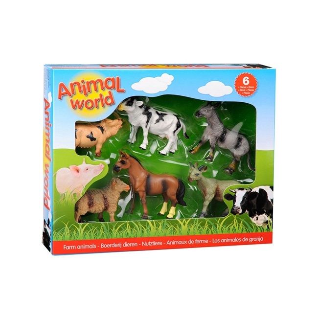Set 6 figurine din cauciuc - Animale domestice