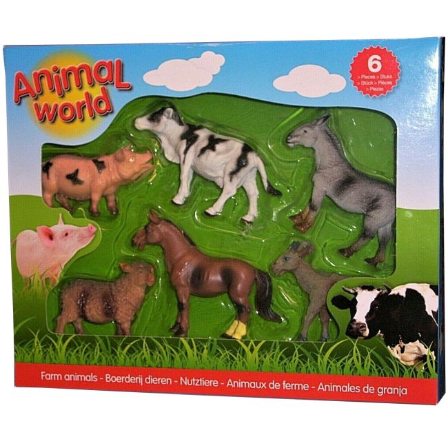 Set 6 figurine din cauciuc - Animale domestice