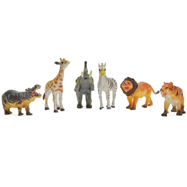 Set 6 figurine din cauciuc - Animale salbatice