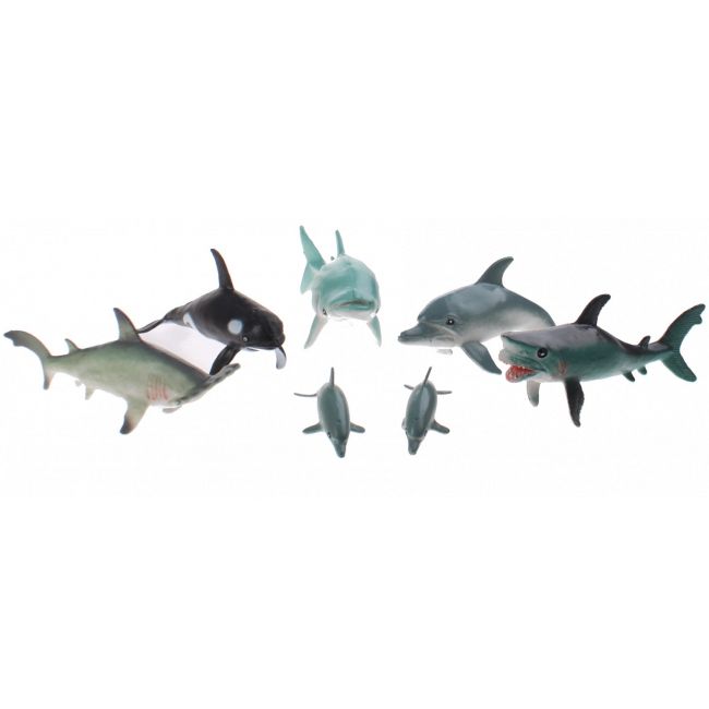 Set 7 figurine din cauciuc - Animale marine