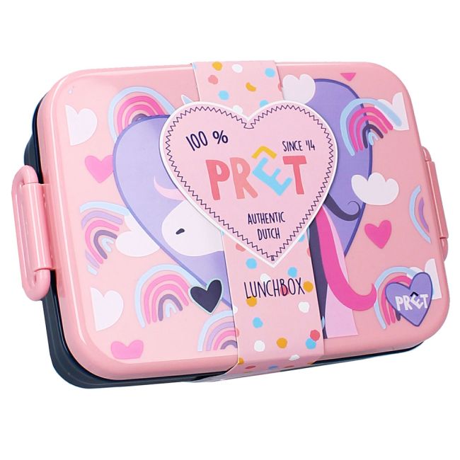 Cutie pentru alimente PrÃªt Unicorn Pink, 16x13x6 cm