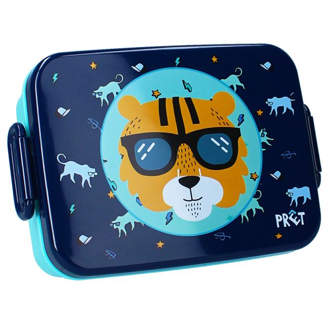 Cutie pentru alimente PrÃªt Tiger Navy, 16x13x6 cm
