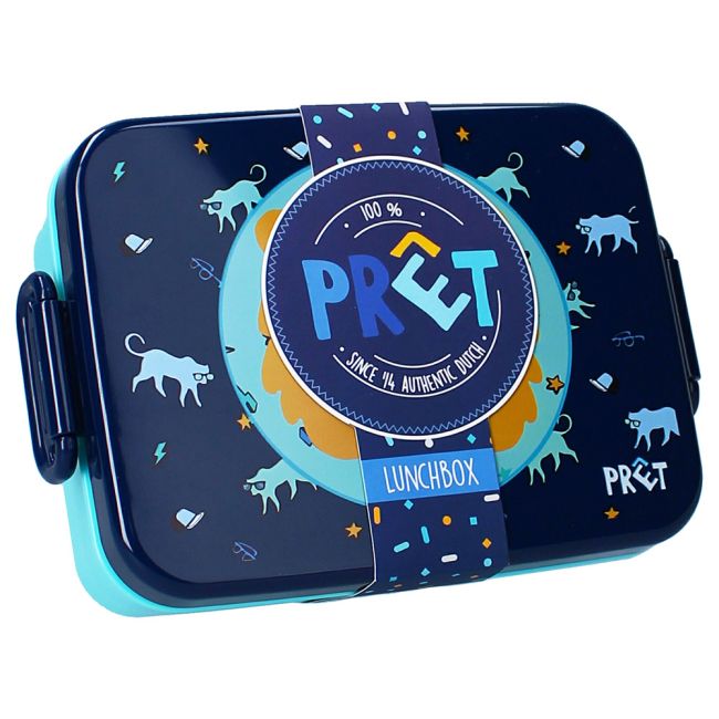 Cutie pentru alimente PrÃªt Tiger Navy, 16x13x6 cm
