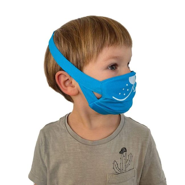 Set 2 masti faciale reutilizabile (acoperitoare fata), Trunki, Albastru
