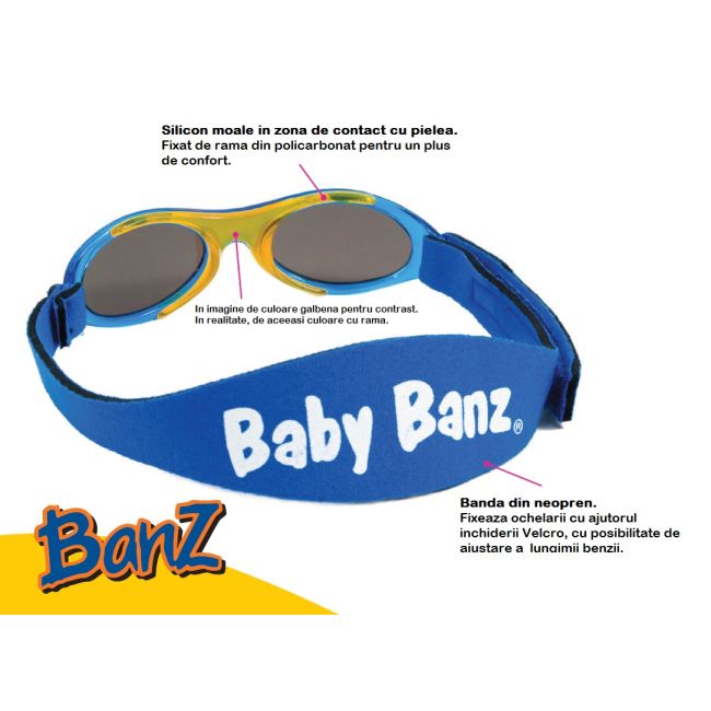 Ochelari de soare BANZ Green Camo, 2 - 5 ani