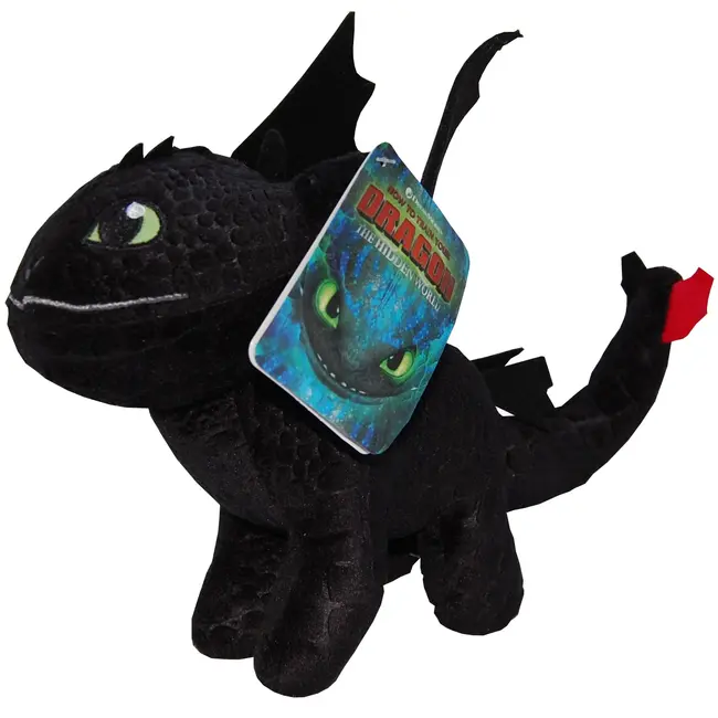 Set 2 jucarii din plus Toothless 25 cm si Light Fury Sparkle, Dragons, 28 cm
