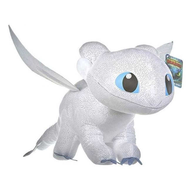 Jucarie din plus Light Fury Sparkle, Dragons, 40 cm