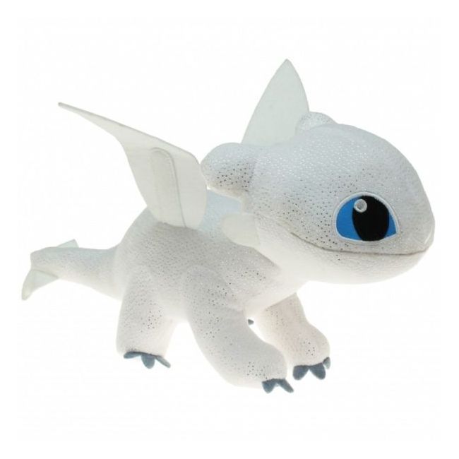Jucarie din plus Light Fury Sparkle, Dragons, 40 cm