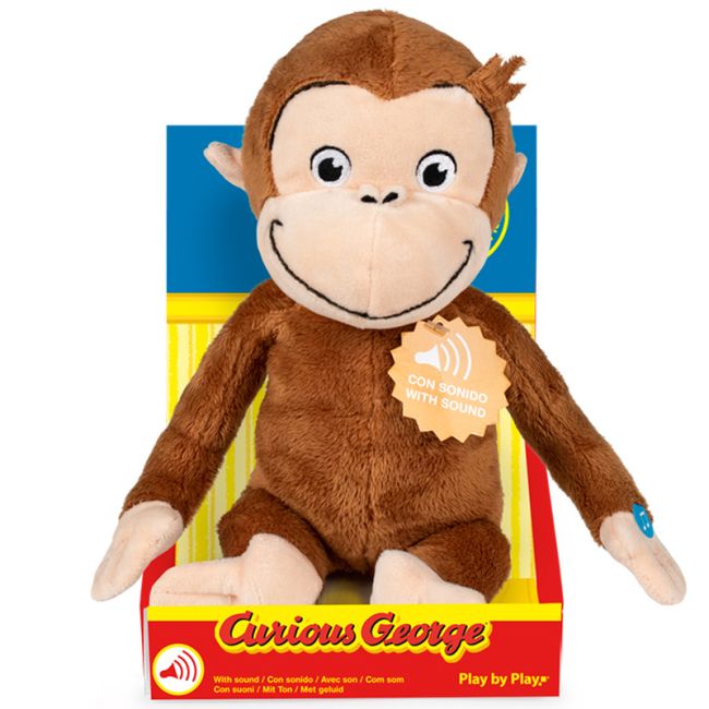 Jucarie din plus cu sunete Curious George, 24 cm