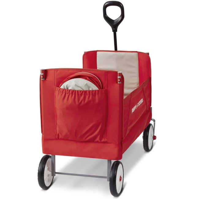 Carucior pliabil de tractat cu baldachin Radio Flyer EZ Fold Wagon