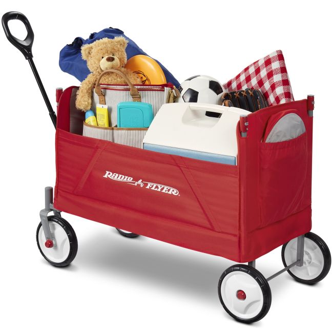 Carucior pliabil de tractat cu baldachin Radio Flyer EZ Fold Wagon
