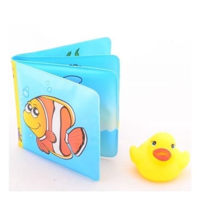Set jucarii pentru baie - ratusca si carticica