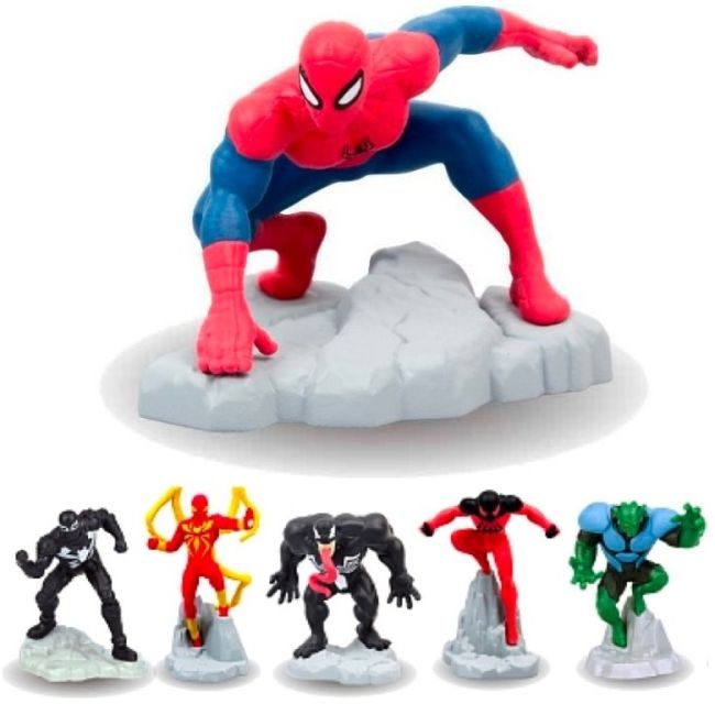Set 2 mini- figurine surpriza in capsula de plastic, Spiderman