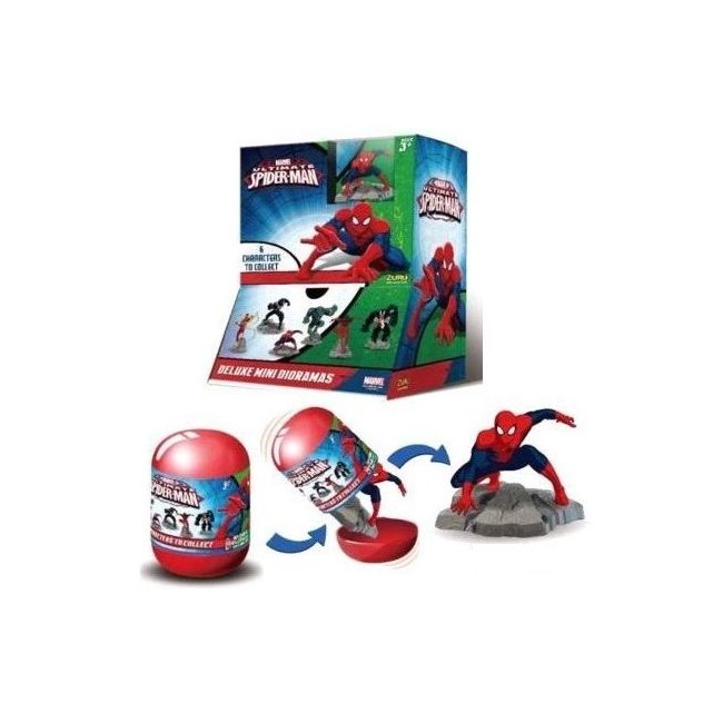Set 2 mini- figurine surpriza in capsula de plastic, Spiderman