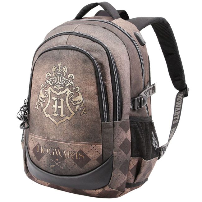 Rucsac Harry Potter Hogwarts Brown cu port USB, 30x44x17 cm