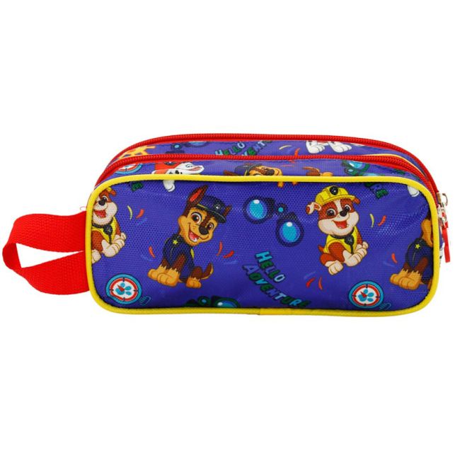 Penar 3D Paw Patrol Buddies cu 2 compartimente, 22x9.5x8 cm