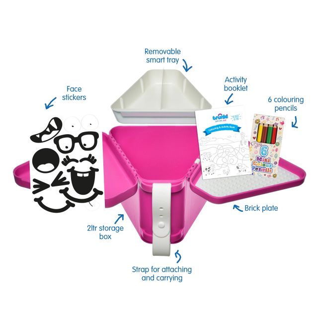 TeeBee Pink - Cutie pentru jucarii / Suport pentru activitati