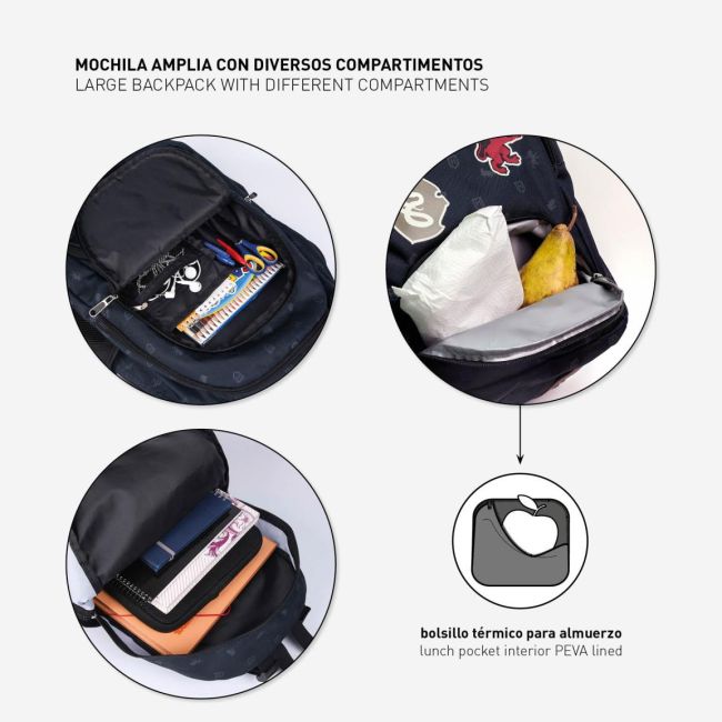 Rucsac Harry Potter Hogwarts Navy, 30x18x46 cm