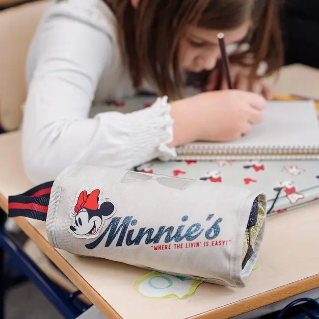 Penar Minnie Mouse cu 4 compartimente, 8x8x22 cm