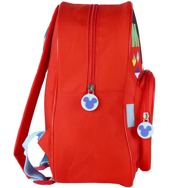 Rucsac Mickey Mouse cu buzunar transparent, 25x30x12 cm