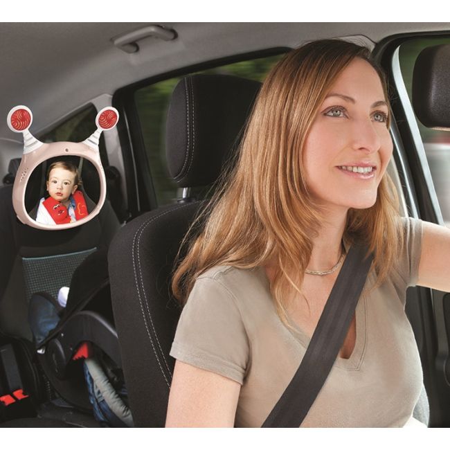 Oglinda muzicala auto pentru supraveghere copil Benbat Oly Beige