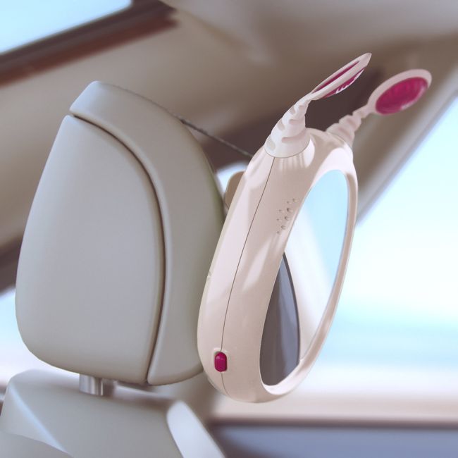 Oglinda muzicala auto pentru supraveghere copil Benbat Oly Beige