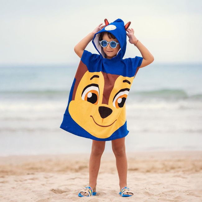 Prosop poncho cu gluga, Paw Patrol, 50 x 115 cm