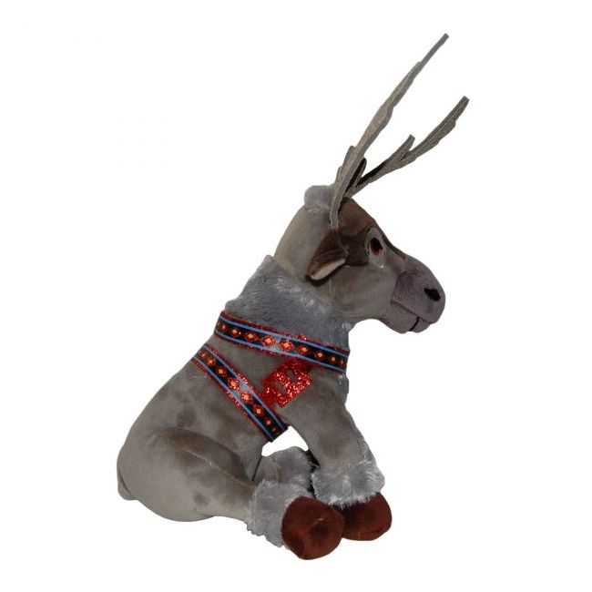 Jucarie din plus Renul Sven cu ham rosu, Frozen, 16 cm