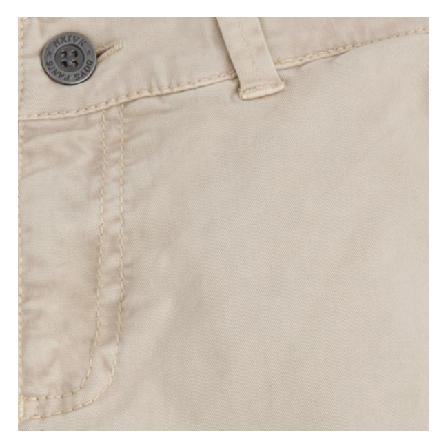 Pantaloni bej din doc (6521), 12 ani / 152 cm