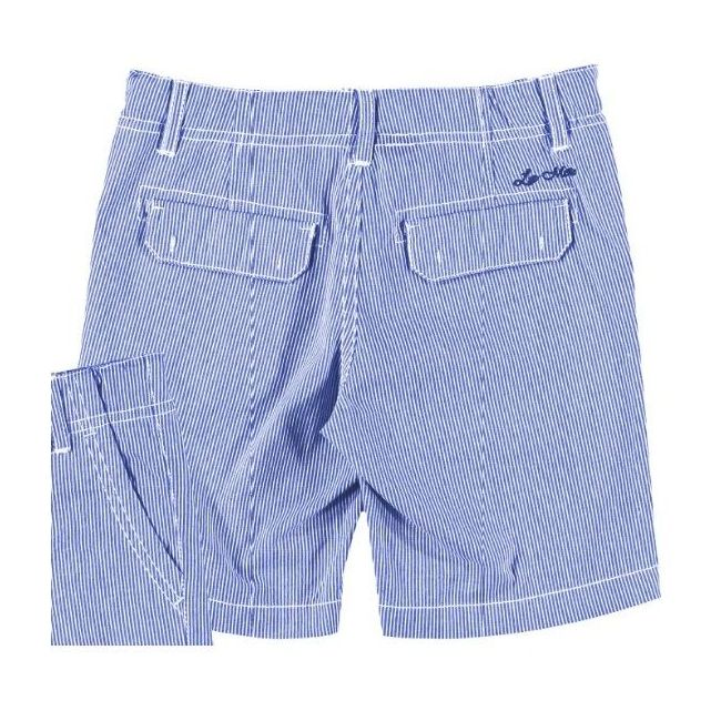Pantaloni scurti bleu cu dungi (3206), 104 cm