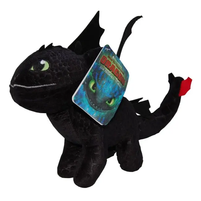 Jucarie din plus Toothless negru, Dragons, 25 cm