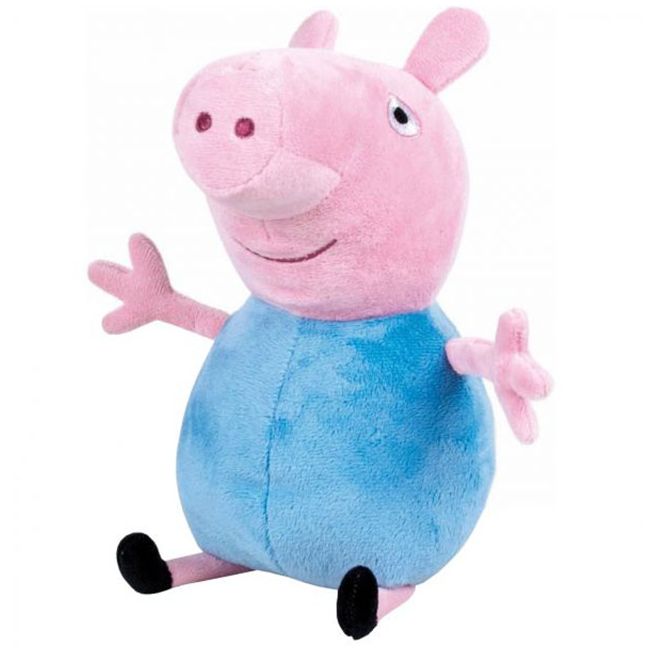Set 2 jucarii din plus George & Peppa Pig 17 cm, Peppa Pig