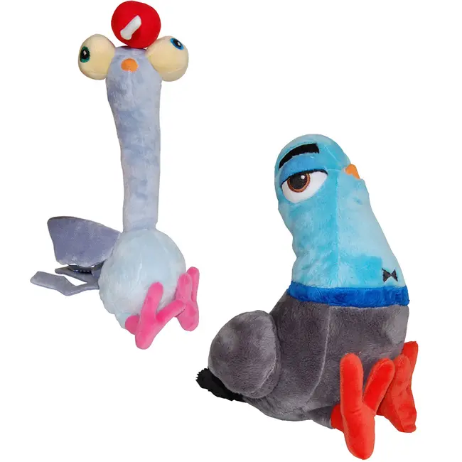 Set 2 jucarii din plus CrazyEyes 34 cm & Lance 26 cm, Spioni Deghizati