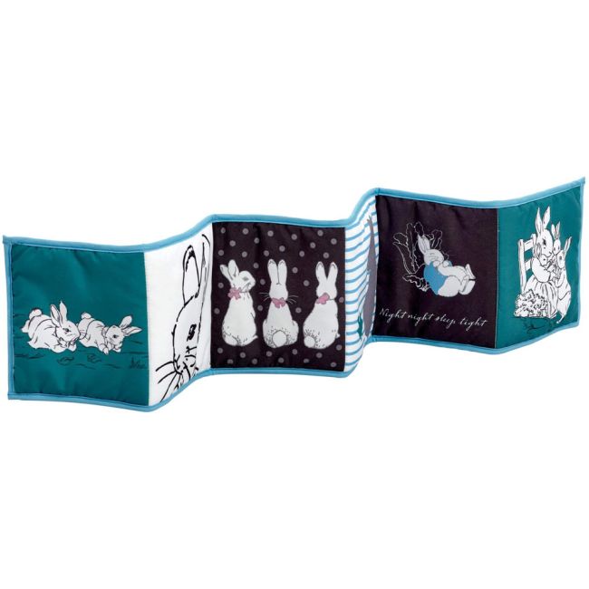Jucarie - carte Peter the Rabbit cu doua fete pentru dezvoltare senzoriala