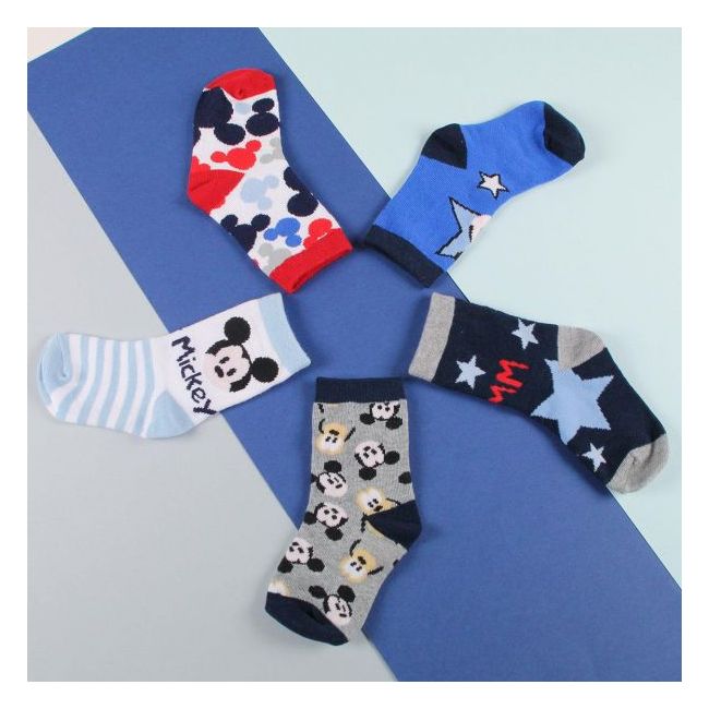 Set 5 perechi sosete Mickey Mouse, marimea 19/20