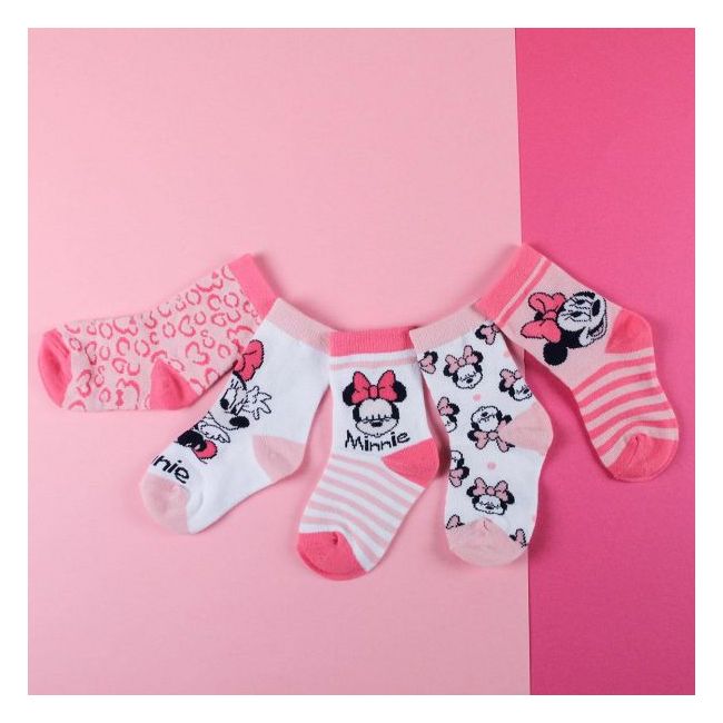 Set 5 perechi sosete Minnie Mouse, marimea 15/16