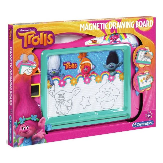 Tabla magnetica pentru desenat, Trolls, 30 x 38 cm