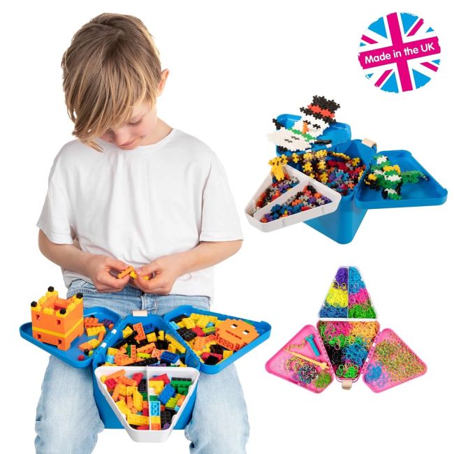 TeeBee Blue - Cutie pentru jucarii / Suport pentru activitati