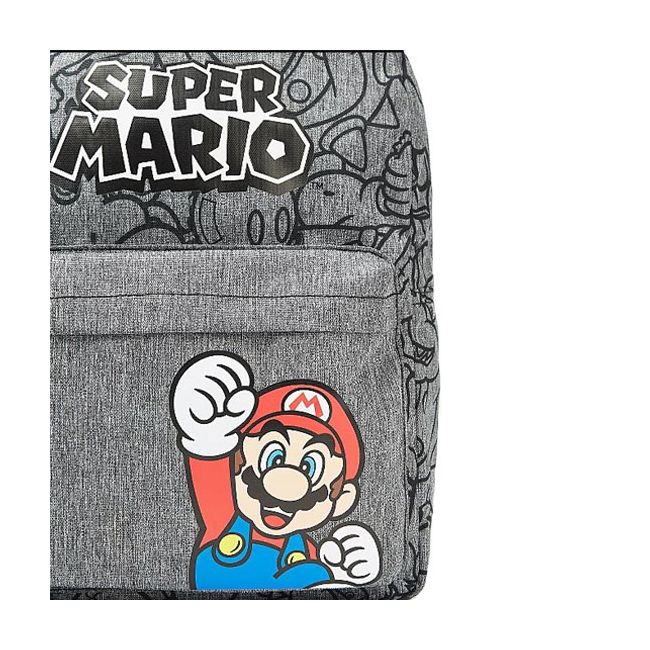 Rucsac Super Mario cu buzunar frontal, 32x25x10 cm